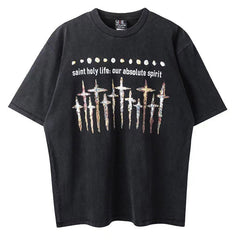 SAINT MICHAEL God Short Sleeve T-Shirt