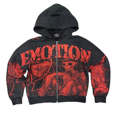MIXED EMOTION Acid Wash “Deserted” Hoodie