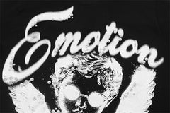 MIXED EMOTION Black “Pearl” Cropped Tee