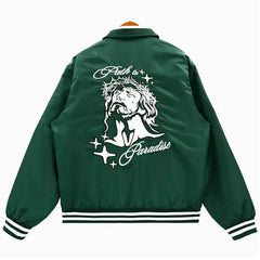 Hellstar Embroidery Cotton Baseball Jacket