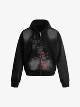 Street Spray Paint Print Hoodie