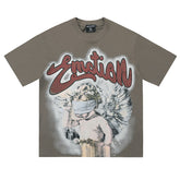 MIXED EMOTION “Rhinestone” Cropped Tee