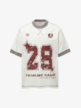 Distressed NO. 28 Jersey T-Shirt - 2442
