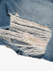 Street Ripped Denim Shorts