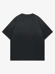 Distressed Digital Print T-shirt