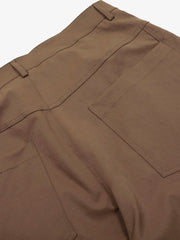 Deconstructed Metal Rivet Barrel Leg Pants