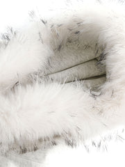 Fur Collar Stitching Cardigan Hoodie