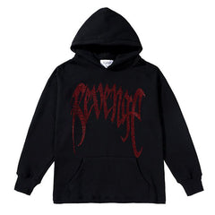 REVENGE Rhinestone HOODIES