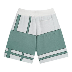 knitted casual letter shorts