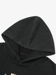 Micro-label letters 4x4 print Hoodie