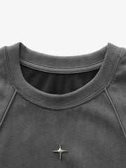 Functional Deconstructed Split Short-sleeved T-shirt - 2437