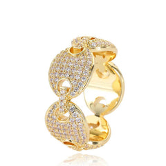 Men's Pig Nose Cuban Ring