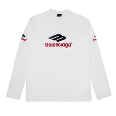 Balenciaga 3B SPORTS ICON LONG SLEEVE T-SHIRT OVERSIZED