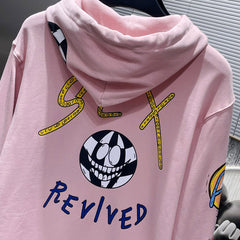 Chrome Hearts Sex Revlved Hoodie Pink