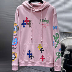 Chrome Hearts Sex Revlved Hoodie Pink