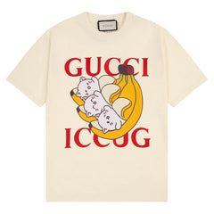 GUCCI Cartoon Banana Print T-Shirt Oversized