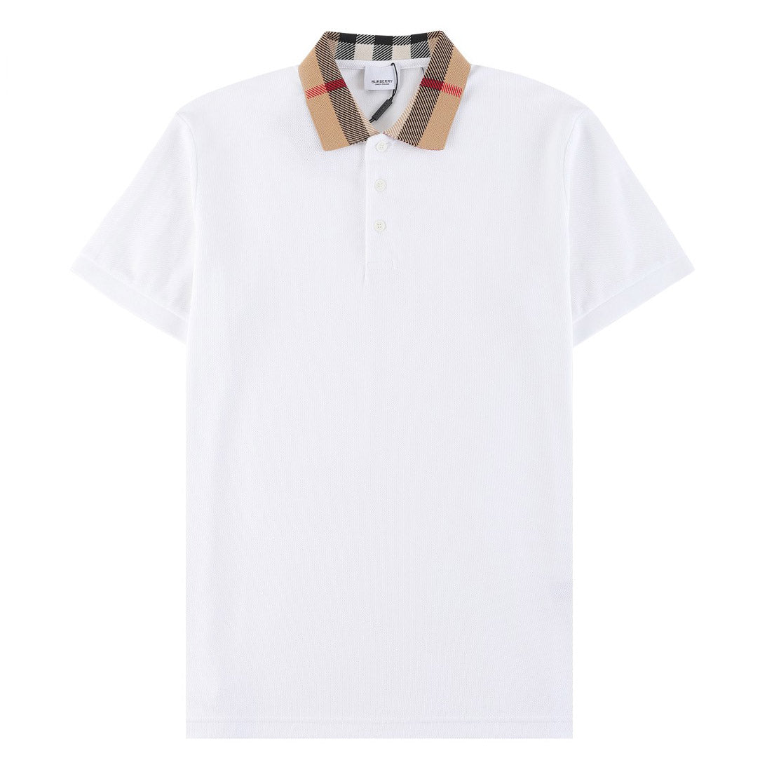 BURBERRY Check collar Cody polo shirt