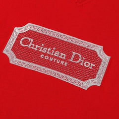 Dior Christian Embroidery Logo T-Shirt