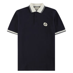 GUCCI GG Embroidery Logo Polo Shirt