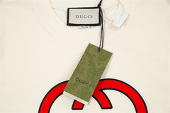 GUCCI GG 1921 Ribbon Print T-Shirt Oversized