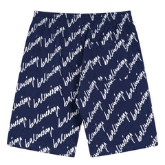 Balenciaga Print Logo Shorts