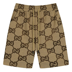 GUCCI GG Jacquard Cotton Shorts Oversize