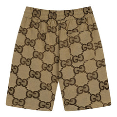 GUCCI GG Jacquard Cotton Shorts Oversize