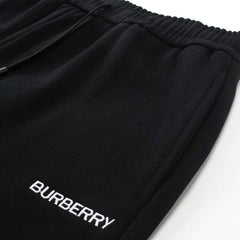 Burberry Track Embroidery Logo cotton shorts Overize