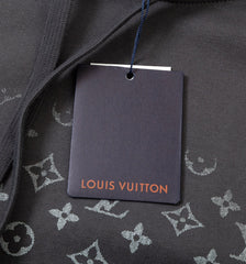 Louis Vuitton Monogram Circle Cut Grey Hoodie Oversize