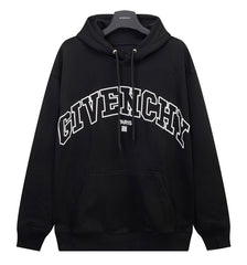 GIVENCHY Black 4G Embroidered Hoodie Oversize