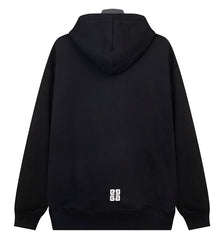 GIVENCHY Black 4G Embroidered Hoodie Oversize