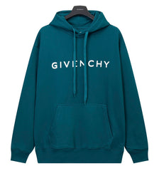 GIVENCHY 4G Print Hoodie Oversize Green