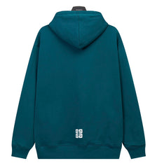 GIVENCHY 4G Print Hoodie Oversize Green