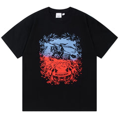 Burberry War Horse Knight Print T-shirt Oversize