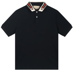 GUCCI Tiger Head Embroidery Polo Shirt Oversize