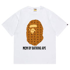 BAPE x MCM By Bathing Tee