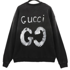 GUCCI Classic LOGO Print SWEATSHIRT Oversized