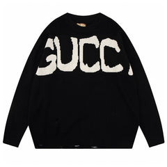 GUCCI KNIT COTTON JACQUARD JUMPER SWEATER