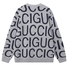 GUCCI JACQUARD CARDIGAN SWEATER