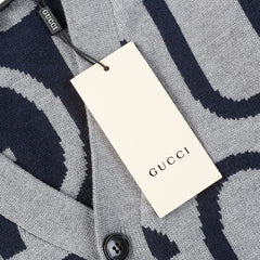 GUCCI JACQUARD CARDIGAN SWEATER