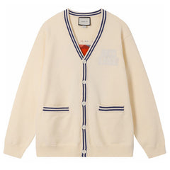 GUCCI KNIT COTTON CARDIGAN SWEATER