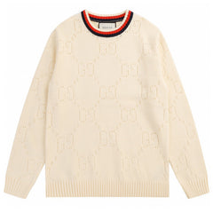 GUCCI PERFORATED GG COTTON SWEATER