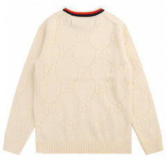 GUCCI PERFORATED GG COTTON SWEATER