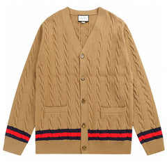 GUCCI COTTON CARDIGAN SWEATER