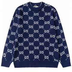 GUCCI KNIT COTTON JACQUARD JUMPER SWEATER