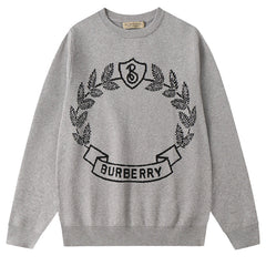 BURBERRY Wheat Ears Knit Jacquard Sweater