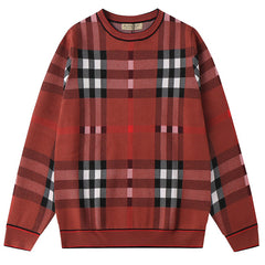 BURBERRY KNIT Check Jacquard Sweater