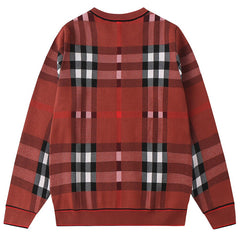 BURBERRY KNIT Check Jacquard Sweater