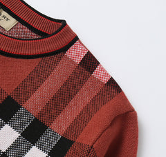 BURBERRY KNIT Check Jacquard Sweater