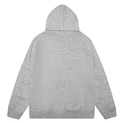 AMIRI Grey Core Knitted Sweater Hoodie